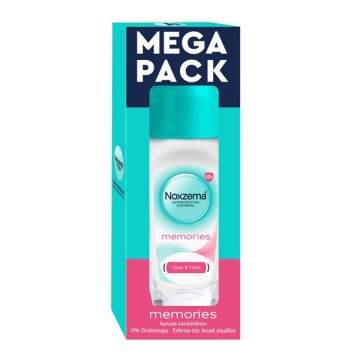 Noxzema Memories Mega Pack 1+1 Δώρο Clean & Fresh Roll on 48h 2x50ml