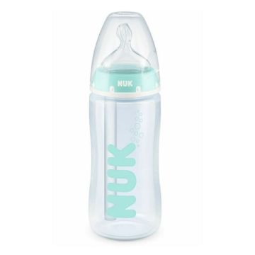 Nuk Πλαστικό Μπιμπερό Professional Temperature Control Κατά των Κολικών με Θηλή Σιλικόνης για 0-6 μηνών 300ml