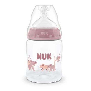NUK First Choice Πλαστικό Μπιμπερό Koala με Θηλή Σιλικόνης και Ρυθμιζόμενη Θερμοκρασία 0m+ 150ml