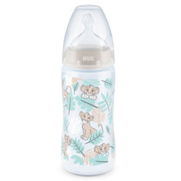NUK First Choice+ Disney The Lion King Μπιμπερό Πλαστικό 6-18m με Δείκτη Ελέγχου Θερμοκρασίας 300ml