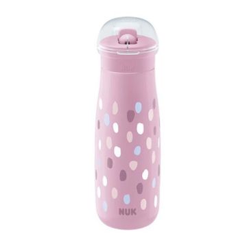 NUK Mini-Me Flip Πλαστικό Παγούρι Από 12M+ Ροζ 