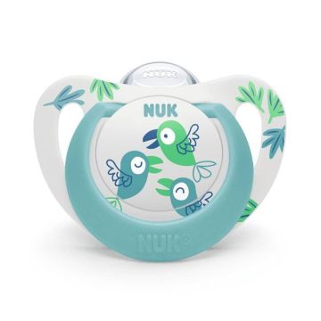 Nuk Star Ορθοδοντική Πιπίλα Σιλικόνης με Θήκη 6-18m 1τεμ