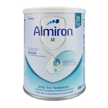 Nutricia Almiron AR Αντιαναγωγικό Βρεφικό Γάλα Για Βρέφη Από 0-12 Μηνών, 400gr