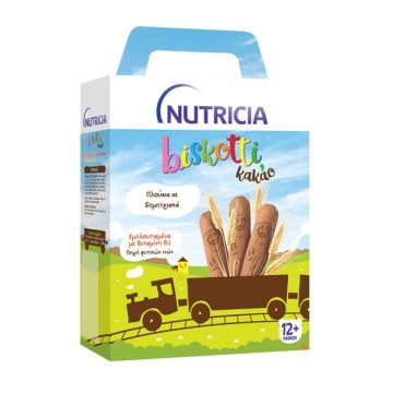 Nutricia Biskotti 12m+ Παιδικά Μπισκότα με γεύση κακάο, 180gr