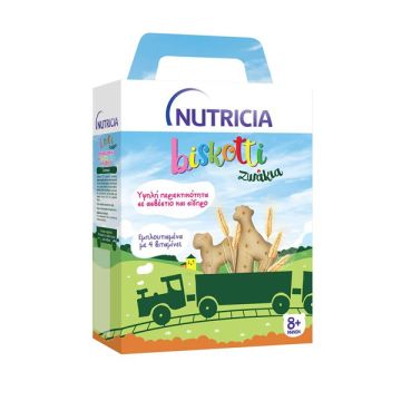 NUTRICIA BISKOTTI - ΒΡΕΦΙΚΑ ΜΠΙΣΚΟΤΑ ΖΩΑΚΙΑ ΑΠΟ ΤΟΝ 8ο ΜΗΝΑ 180gr