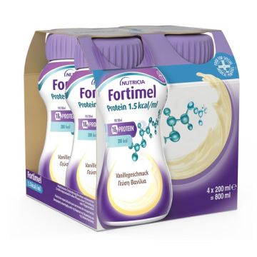 Nutricia Fortimel Υπερπρωτεϊνικό Ρόφημα Βανίλια 4x200ml