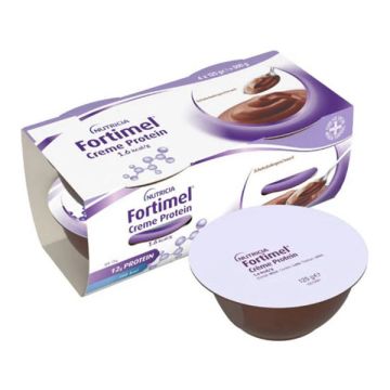 Nutricia Fortimel Creme Protein Ειδικό Συμπλήρωμα Διατροφής με Γεύση Σοκολάτα 4x125gr