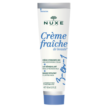 Nuxe Creme Fraiche de Beaute 3 in 1 48ωρη Ενυδατική Κρέμα, Γαλάκτωμα Ντεμακιγιάζ & Μάσκα Επαναπύκνωσης 3σε1 100ml
