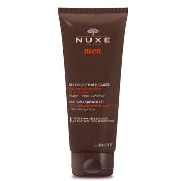 Nuxe Men Multi Use Shower Gel Αφρώδες Τζελ Καθαρισμού για Πρόσωπο, Σώμα & Μαλλιά 200ml