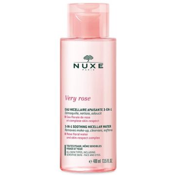Nuxe Very Rose 3-in-1 Soothing Micellar Water Μικυλλιακό Νερό Καθαρισμού για Πρόσωπο & Μάτια 400ml