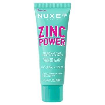Nuxe Zinc Power Mattifying Fluic Pore Minimizer Κρέμα για Μείωση Πόρων 40ml