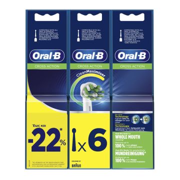 Oral-B Promo Cross Action Clean Maximiser 6 Τεμάχια