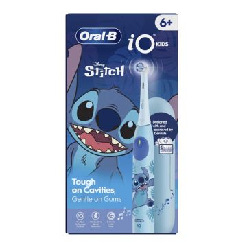 Oral-B iO Disney Stitch Επαναφορτιζόμενη Ηλεκτρική Οδοντόβουρτσα 1τεμ + Κεφαλή Οδοντόβουρτσας 1τεμ + Θήκη Ταξιδίου από 6+ ετών