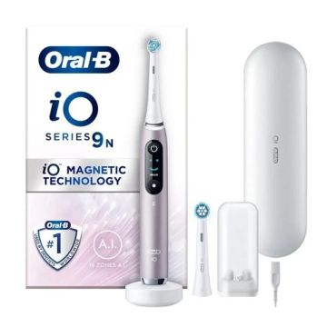 Oral-B iO Series 9 Hλεκτρική Οδοντόβουρτσα Magnetic Rose Quartz