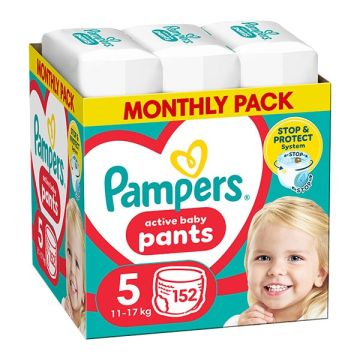 Pampers Pants No.5 Monthly Pack (11-17kg) Βρεφικές Πάνες Βρακάκι 152τεμ