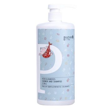 Medisei Panthenol Extra Kids & Babies 2in1 Shower & Shampoo Cleanser 1lt
