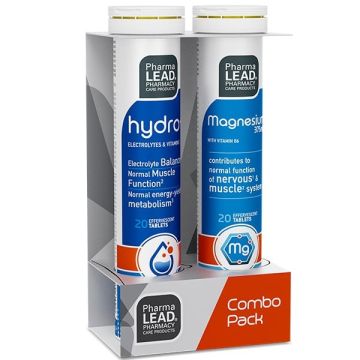 Pharmalead Combo Pack Hydro+ 20eff.tabs & Magnesium 375mg 20eff.tabs 
