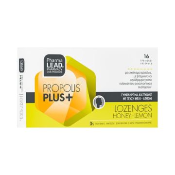 Pharmalead Propolis Plus+ Honey-Lemon 16 τροχίσκοι