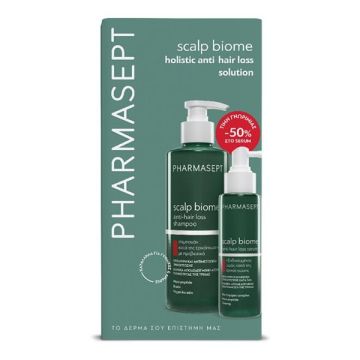 Pharmasept Promo Set με Scalp BiomeΣαμπουάν κατά της Τριχόπτωσης 400ml + Scalp Biome Εξειδικευμένος Ορός κατά της Τριχόπτωσης (-50%) 100ml