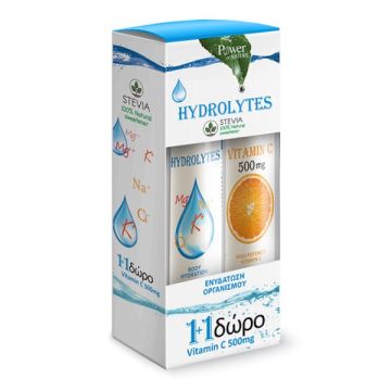 Power Health Hydrolytes, 20 Αναβράζοντα Δισκία + Δώρο Vitamin C 500mg 20 Αναβράζοντα Δισκία