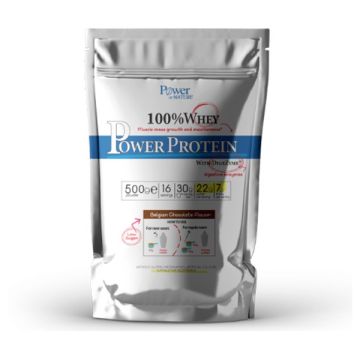 Power Health Πρωτεΐνη Ορού Γάλακτος με Γεύση Belgian Chocolate 500gr