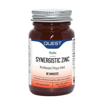 QUEST SYNERGISTIC ZINC 15mg PLUS COPPER 90 ΤΑΜΠΛΕΤΕΣ