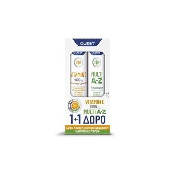Quest Promo Once a Day Multi A-Z 20eff.tabs + Δώρο Once a Day Vitamin C With Rutin & Rosehips 20eff.tabs