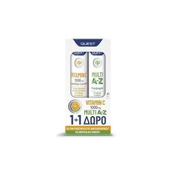 Quest Promo Once a Day Multi A-Z 20eff.tabs + Δώρο Once a Day Vitamin C With Rutin & Rosehips 20eff.tabs