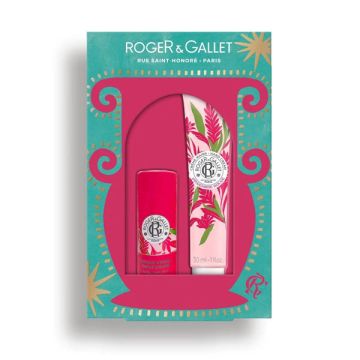 Roger & Gallet Gingembre Rouge Gift Set, Lip Balm 3.5 gr + Κρέμα Χεριών 30ml