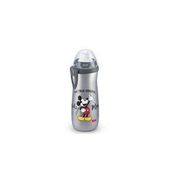 NUK ΠΑΓΟΥΡΑΚΙ SPORTS CUP MICKEY ΜΕ ΚΑΠΑΚΙ PUSH-PULL ΑΠΟ ΣΙΛΙΚΟΝΗ 450ML