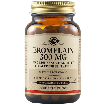 SOLGAR BROMELAIN 300mg 60 VEG TABS 