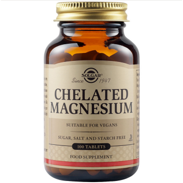 SOLGAR CHELATED MAGNESIUM 100MG TABS 100S