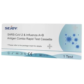  Sejoy SARS-CoV-2 & Influenza A+B Antigen Combo Rapid Test Cassette 1 τμχ