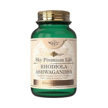 Sky Premium Life   Rhodiola Ashwagandha   60Tabs