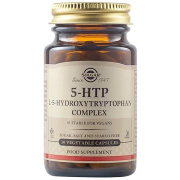 SOLGAR 5-HTP (HYDROXYTRYPTOPHAN) 100MG VEG.CAPS 30S