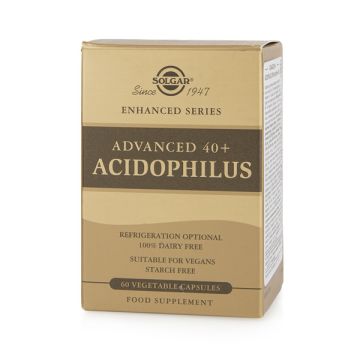 Solgar Acidophilus 40+ Advanced, Προβιοτικό Συμπλήρωμα Διατροφής, 60caps