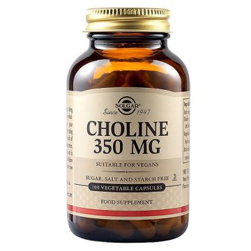 Solgar Choline 350mg 100 φυτικές κάψουλες