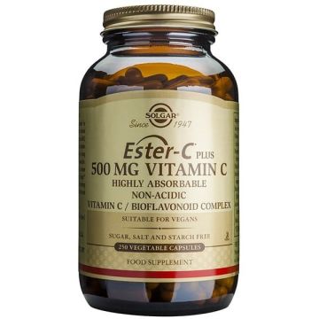 Solgar Ester-C Plus 500mg Vitamin C 250 φυτικές κάψουλες