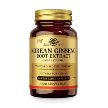 SOLGAR KOREAN GINSENG 520mg 50 ΦΥΤΙΚΕΣ ΚΑΨΟΥΛΕΣ