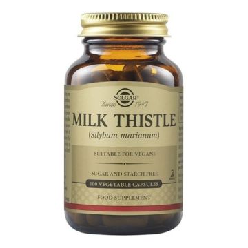 Solgar Milk Thistle Herb Extract Συμπλήρωμα Διατροφής για Ενδυνάμωση & Προστασία του Ήπατος 100 veg.caps