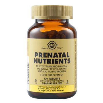 SOLGAR PRENATAL NUTRIENTS TABS 120S