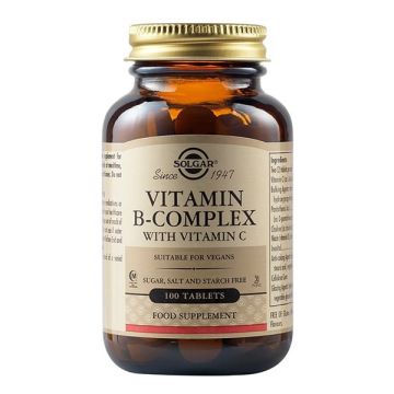 Solgar Vitamin B complex with Vitamin C 100TAB