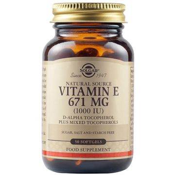 Solgar Vitamin E 671mg 1000 IU 50 softgels