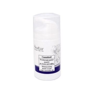 SOSTAR ΕΝΥΔΑΤΙΚΗ ΚΡΕΜΑ ΧΕΡΙΩΝ 75ML CANNABISOIL