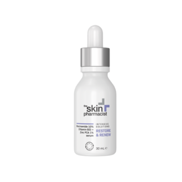 The Skin Pharmacist Restore & Renew Niacinamide 10% (Vitamin B3) + Zinc PCA 1% Serum Ορός Προσώπου Αντιμετώπισης Ατελειών & Μείωσης Λιπαρότητας 30ml