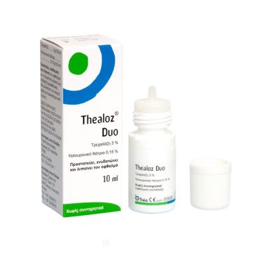 Thea Pharma Hellas Thealoz Duo Οφθαλμικές Σταγόνες με Υαλουρονικό Οξύ για Ξηροφθαλμία 10ml