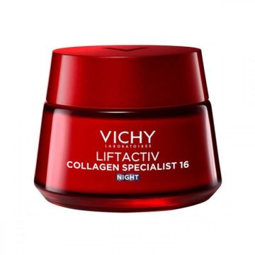 Vichy Liftactiv Collagen Specialist Αντιγηραντική Κρέμα Προσώπου Νύχτας 50ml 