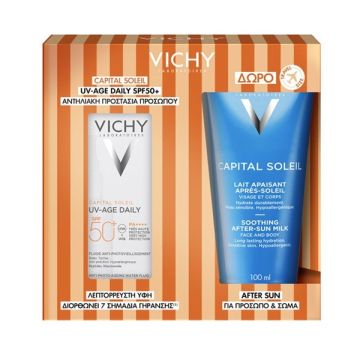 Vichy Promo Capital Soleil UV- Age Daily Spf50+ 40ml + Δώρο After Sun 100ml