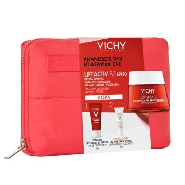 Vichy Set Liftactiv B3 Specialist Κρέμα Ημέρας SPF50 50ml + Δώρα Liftactiv Specialist B3 Serum 5ml + Capital Soleil UV-Age Spf50+ 3ml + Νεσεσέρ 