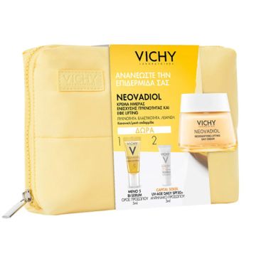 Vichy Set Neovadiol Αντιγηραντική Κρέμα Ημέρας 50ml + Δώρο Meno 5 Bi-Serum 5ml + Capital Soleil UV-Age Spf50+ 3ml + Νεσεσέρ 